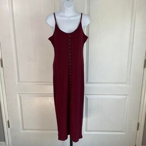 Burgundy‎ Midi dress